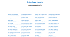 Desktop Screenshot of antoniogarcia.info